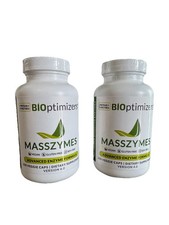 2 Pack Bioptimizers Masszymes 500 Caps Advanced Proteolytic Enzyme 4.0 SEALED