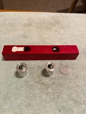MEC shotshell reloading charge bar w/ 2 bushings #30 & #29 Block and Off Disc