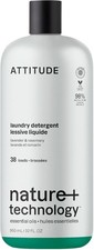 Image of ATTITUDE Laundry Detergent Liquid, Plant-Based Ingredients, EWG Verified, High