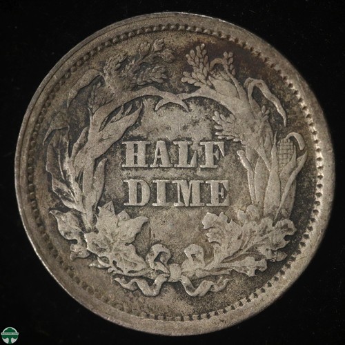 1861 Liberty Seated Half Dime - Very Fine Details: Scratches - Picture 2 of 2