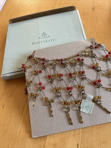 PartyLite Dekoschmuck "Bernstein“, Neuwertig m. Original Verpackung, ca 11 cm - Bild 3 von 3