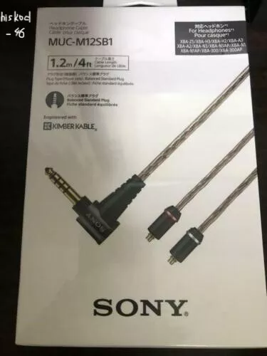 Sony MUC-M12SB1 4.4mm Replacement Headphone Cable for XBA Series Music Item  JPN