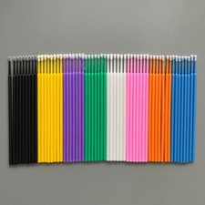 100Pcs Micro Brushes Applicators Microbrush Dental Regular Fine Super Fine Eye