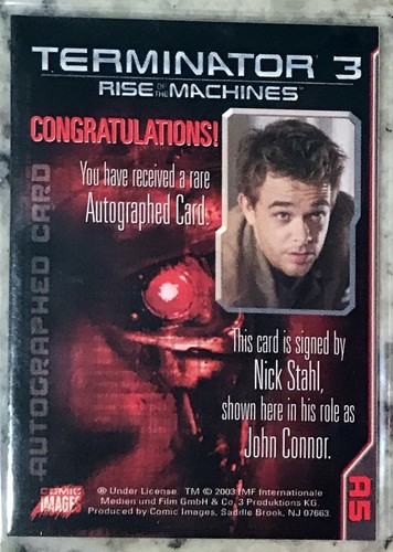Nick Stahl Autogramm Auto Terminator 3 Karten wie John Connor A5 - Bild 2 von 2