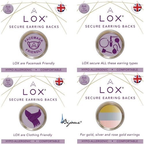 4 LOX Fermoir sécurisé Boucles d'oreille. Couleur Or. Garantie à vie - Imagen 3 de 20