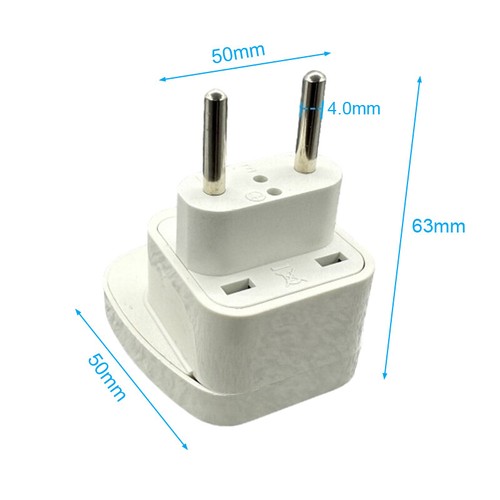 1PCS US AU UK EU 4.0mm DIN 4.8mm Plug Travel Adapter Converter Socket Power Plug - Photo 3/17
