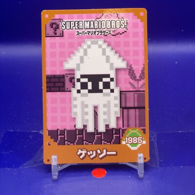 Blooper Super Mario World 1985 Top card Nintendo Japan F/S #01