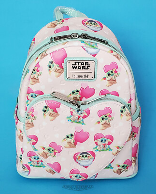 Loungefly Pink Star Wars Tattoo Print Backpack s-l400.jpg main image 2