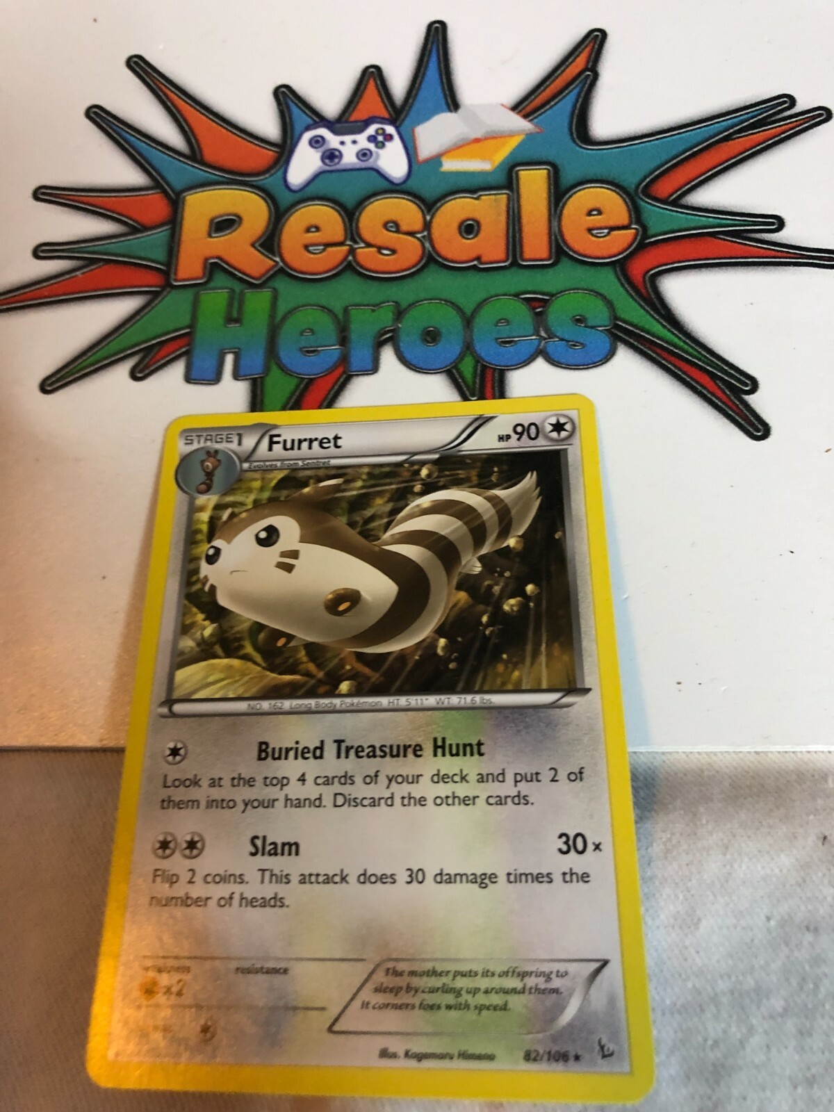 Furret - XY Flashfire 82/106 - Pokemon Card TCG - LP