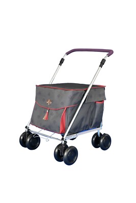 Sholley 'Ruby Royale' Shopping Trolley with a Seat Shop Rest in Comfort  5060413792119 UK