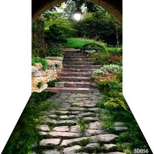 10'x20' CP Trees Step Avenue Scenic Microfiber Fabric background backdrop SD056