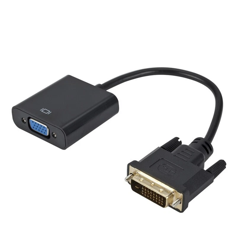 DVI Stecker VGA Buchse Adapter Digital Analog Konverter Kabel DVI-D 24+1 Stecker - Bild 2 von 4