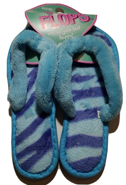 (2) Two New Pairs FUR FLOPS Make Your Feet Happy Size 5/6 Free Shipping! | eBay
