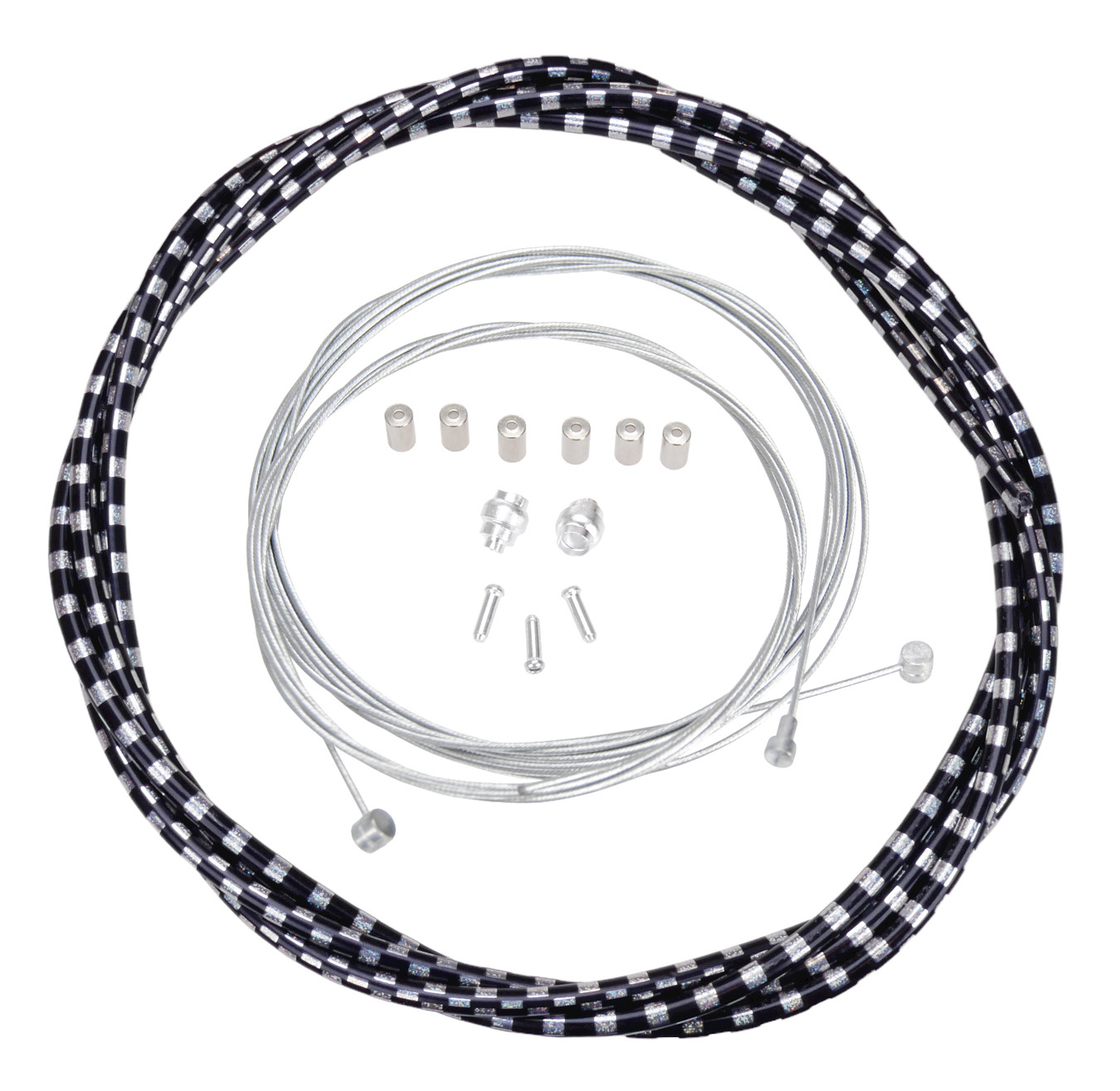 ACS Rotor Freestyle BMX/MTB Brake Cable Kit – Complete Housing & Cable Set In Black, By Porkchop BMX