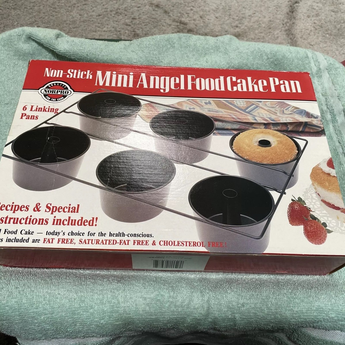 Norpro Nonstick Mini Angel Food Linking Cake Pans New In Box