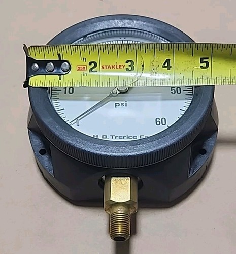 *NEW SURPLUS* Trerice Pressure Gauge 0-60Psi 4" Face Bottom Mount + Warranty! - Picture 3 of 7