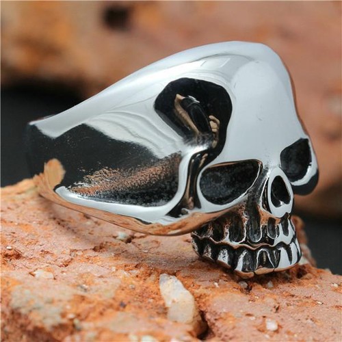 Skull Head Ring Stainless Steel Cliff Burton Top Quality Metal Polishing Skull 3 - Picture 18 of 24