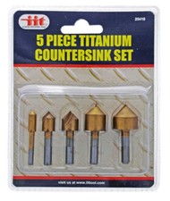 IIT 5pc Titanium Countersink Bit Set