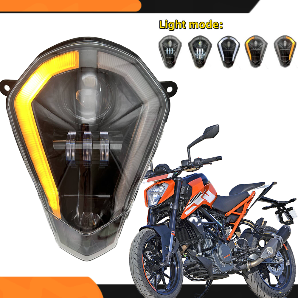 LED Headlight DRL Plug and Play With Turn For KTM Duke 390 250 200