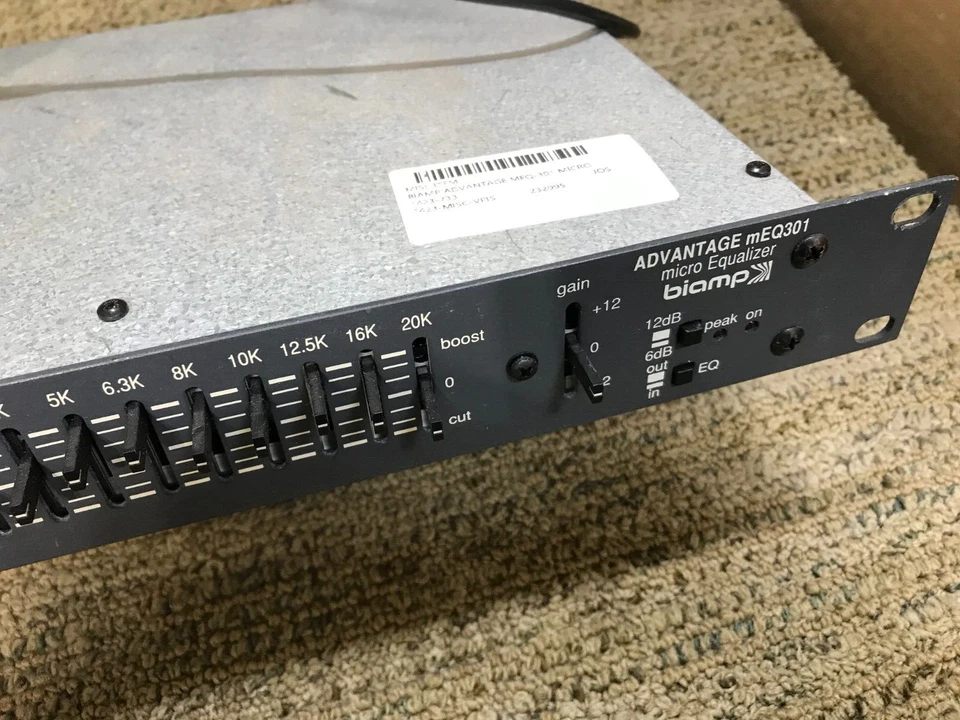 Advantage BiAmp mEQ301 Micro Equalizer Rack Mount  - NOT TESTED * - Image 4 of 4