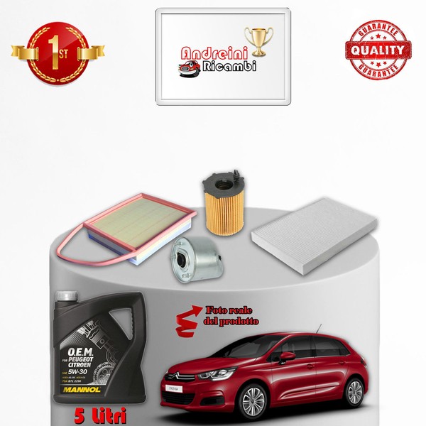 Kit Wartung Filter Und ÖL CitroëN C4 Ii 1.6 Hdi 68KW 92CV 2015-image