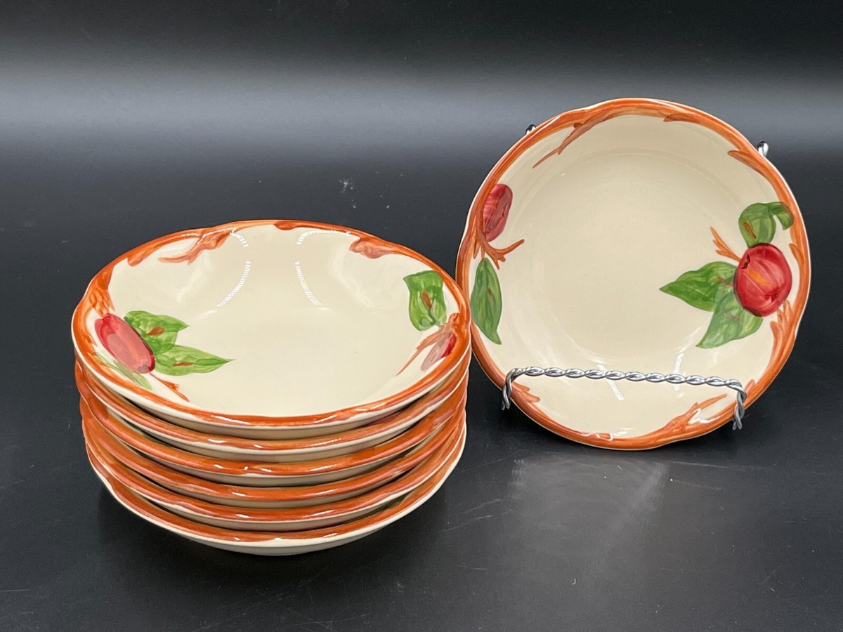 1960's Vintage- Franciscan Earthenware- Apple- 1/8” Berry Bowl Lot Of