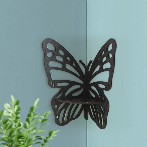 Butterfly Corner Shelf Convenient Decorative Shelf Useful for Wall Decor Storage - Picture 4 of 17