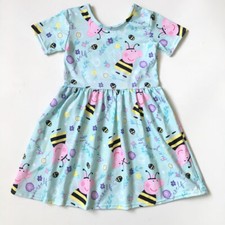 PEPPA PIG COLORFUL SHORT SLEEVES DRESS  - New - Size 12-18M