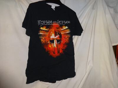 Flotsam and Jetsam Shirt 2 Sided  I Live You Die Swords Drawn Battle Ready Sz M