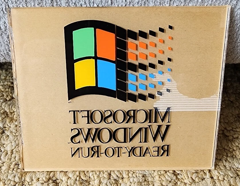 LOT of 9 - Microsoft Windows Ready-To-Run - plastic/plexi-glass Sticker/Sign - Image 3 of 3