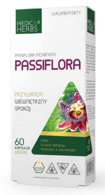 Medica Herbs Passionsblume 600mg Passiflora Incarnata  60 Kapseln
