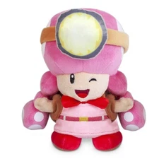 Super Mario Bros Captain Toad Toadette Plush Doll Stuffed Animal Toy Gift 8"
