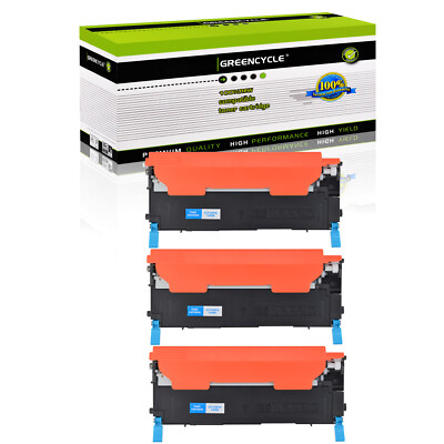 3PK Cyan CLT-409S TONER Fits for Samsung Color CLP-315 CLP-3170 CLX-3170n 3170fn
