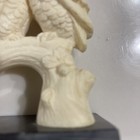 Vintage Carved Owls Figurine Sculpture Alabaster Resin A Santini  Italy 5” — photo 4