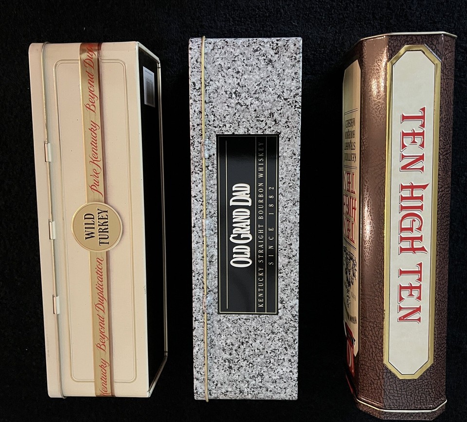 VTG Kentucky Straight Bourbon TinsHirman Walker's, Old Grand Dad