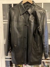 Genel Womens Black Leather Jacket