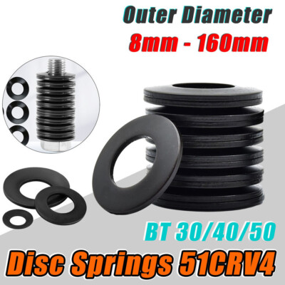 Belleville Spring Compression Washer Disc Springs ID 4.2mm-40.5mm Various Sizes