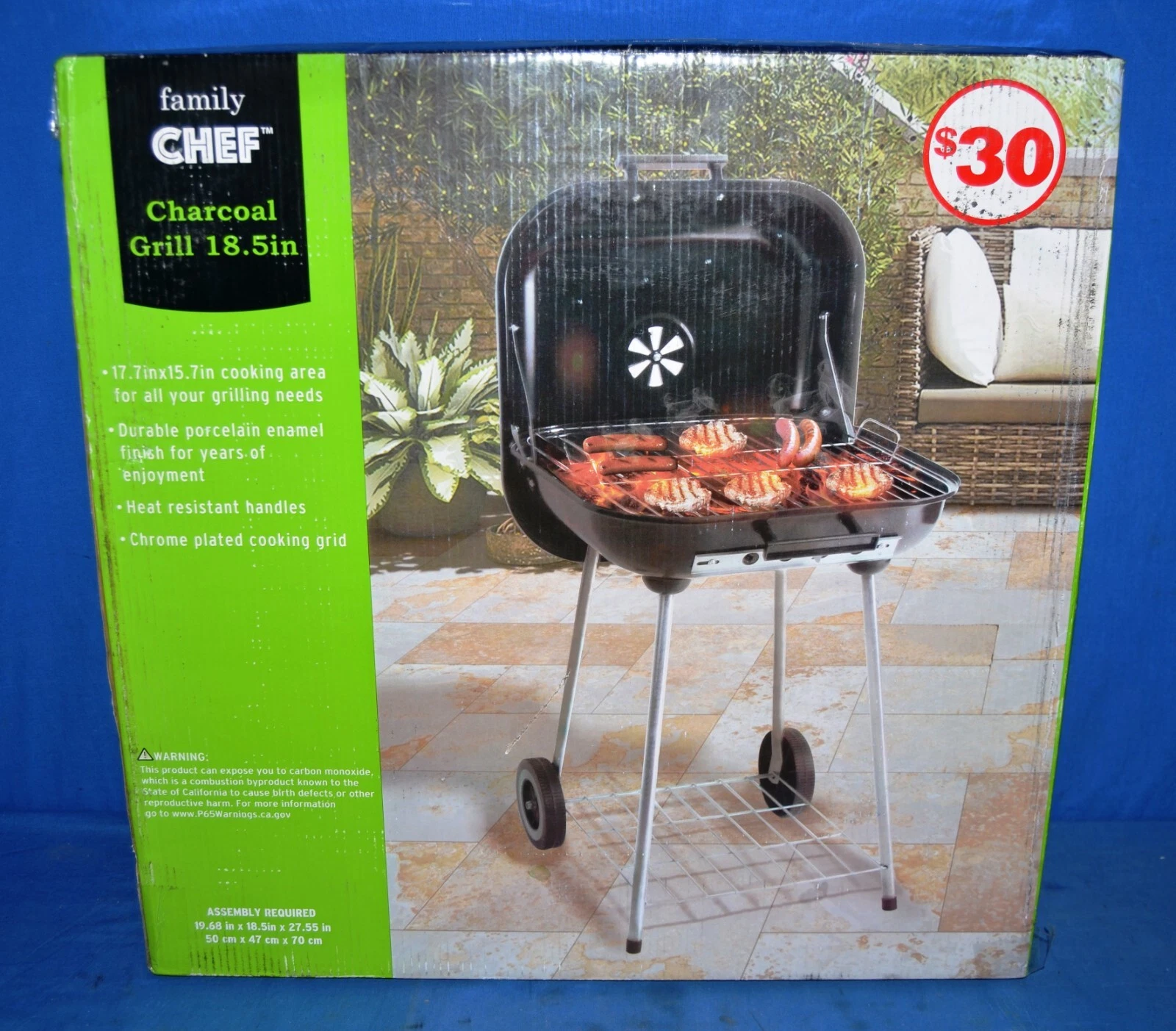 Family Chef charcoal grill 18.5 in