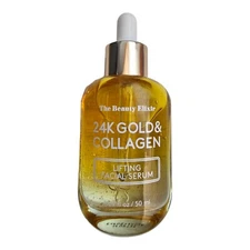 The Beauty Elixir 24k Gold & Collagen ~ Lifting Facial Serum ~ Face 1.69 fl oz