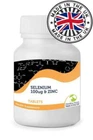 Selenium 100ug and Zinc 2mg 60 Pills Tablets Health Supplements