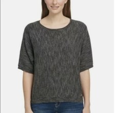 DKNY Jeans Heather Gray Sweater Shirt Top Size Large NWT
