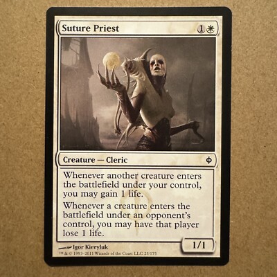 B3G3 ~ MTG ~ Suture Priest ~ NPH New Phyrexia ~ #25 ~ English ~ 2011 ~ LP