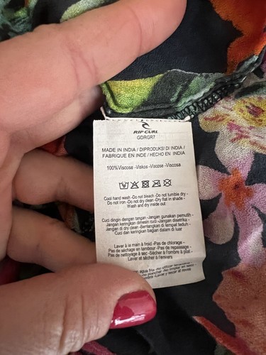 Rip Curl Paradiso Cover Up Multicolor Floral Medium - Picture 8 of 8