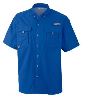 NEW COLUMBIA Men s PFG Bahama Short Sleeve Fishing Shirt UPF 30 Vented