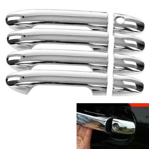 Set de 8 ornamente manere usi crom Mercedes Vito W447, V Class din 2014 fara keyless go