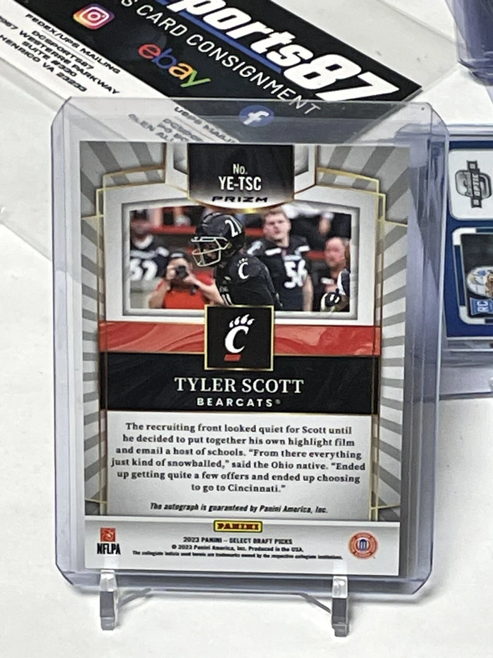 2023 PANINI - SELECT DRAFT PICKS Auto Tyler Scott RC Youth Explosion - Image 2 of 2