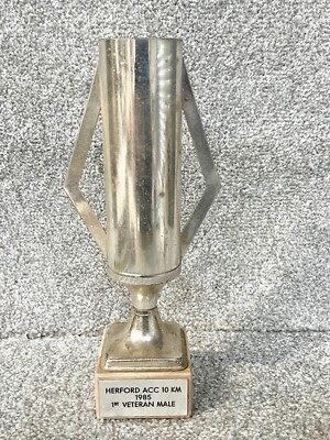 VINTAGE HERFORD ACC 10KM RUNNING RACE TROPHY 1ST PLACE VETERAN MALE 1985