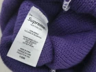 FW22 Supreme Kontrast Stich Beanie Lila Hut