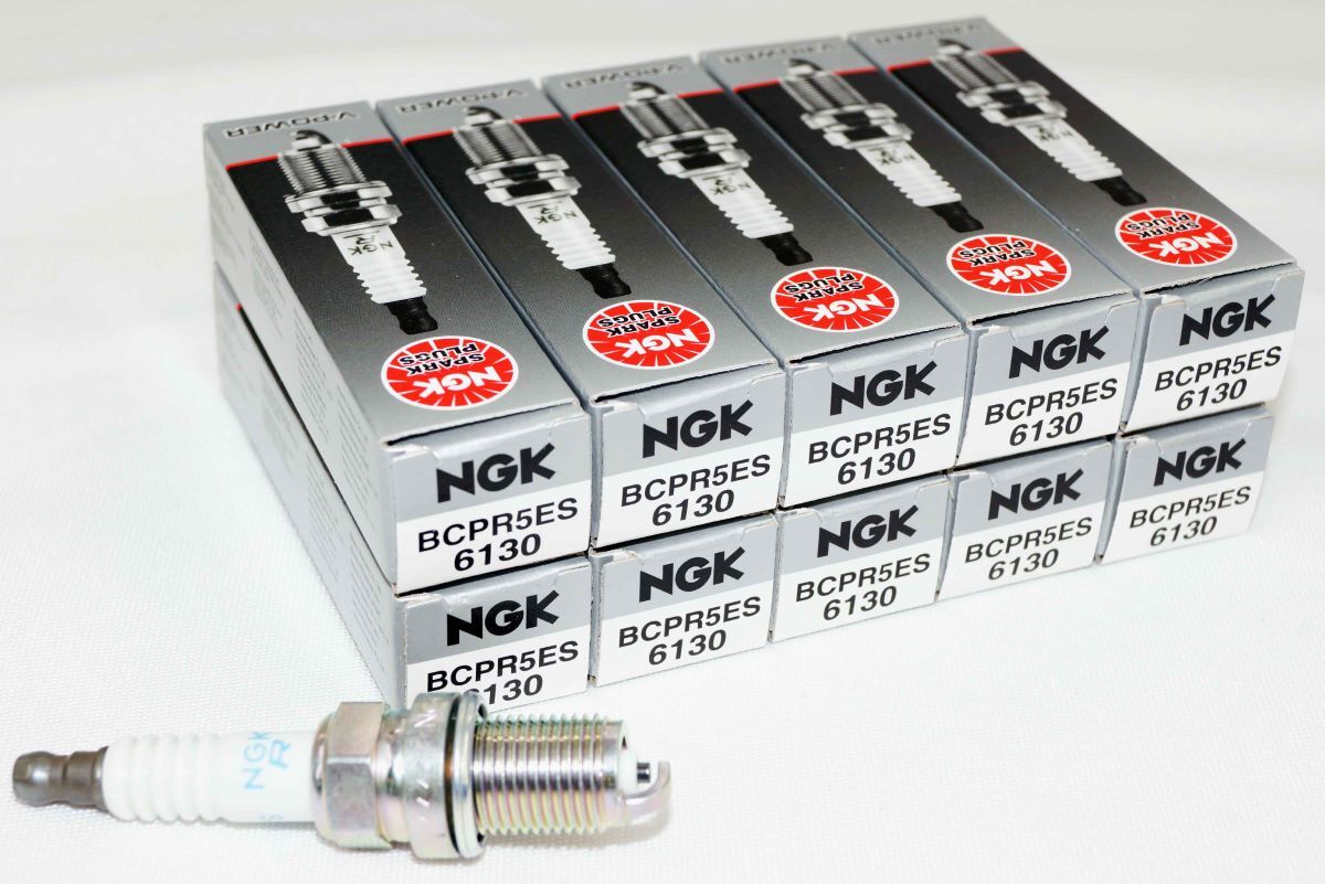 10 Pack Genuine Authentic NGK 6130 Nickel Spark Plugs BCPR5ES