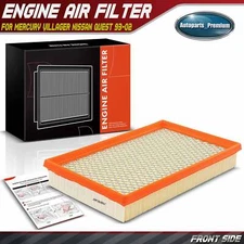 1x Front Engine Air Filter for Nissan Quest Mercury Villager 1993-2002 Flexible